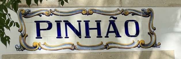 Douro Valley Wine - Pinhao Sign